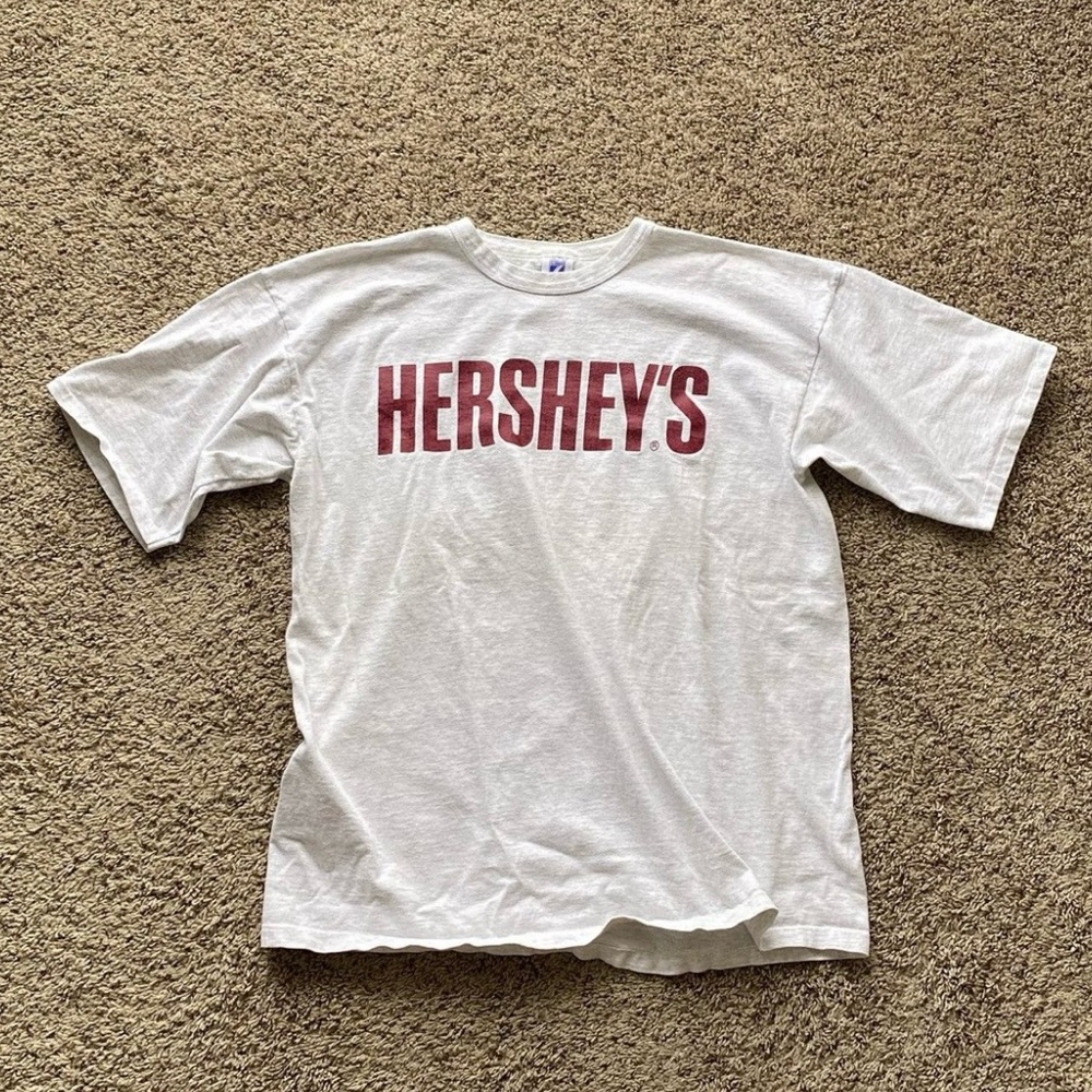 Vintage Hersheys chocolate T shirt print rare